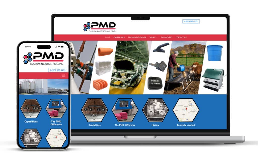 PMD Custom Injection Molding Website